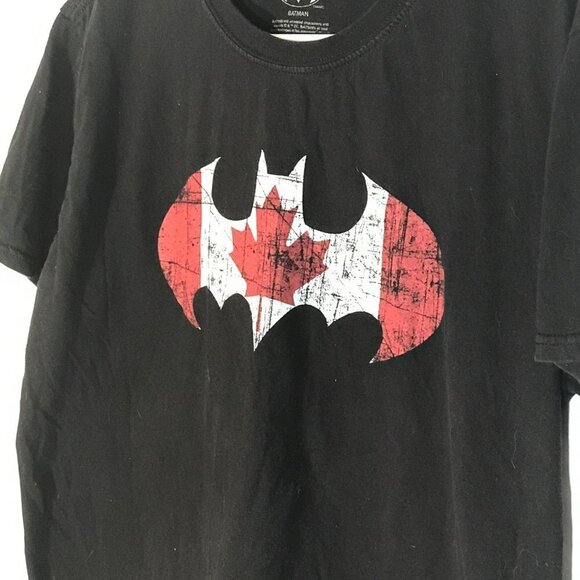 DC Comics Batman Canada Canadian Symbol Logo Short Sleeve T Shirt Tee XL - Picture 5 of 8